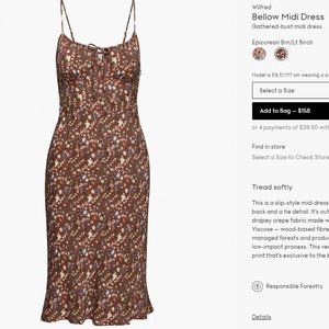 Aritzia Wilfred Midi Dress (Almost brand new)